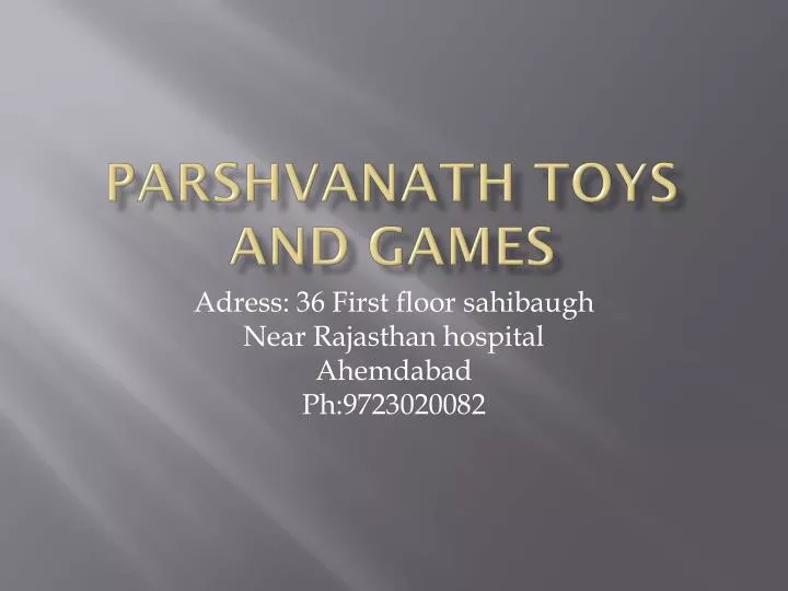 parshvanath toys and games