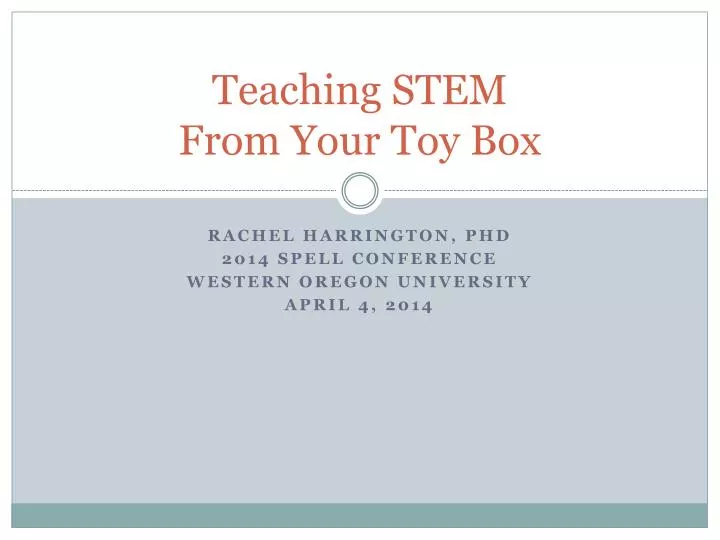 teaching stem from your toy box