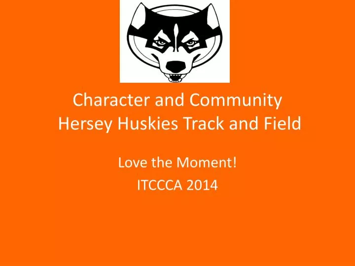 character and community hersey huskies track and field