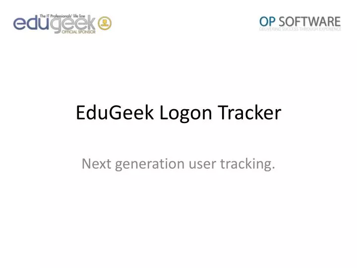 edugeek logon tracker