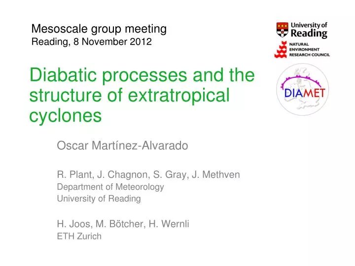 diabatic processes and the structure of extratropical cyclones