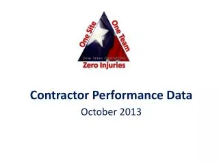 Contractor Performance Data