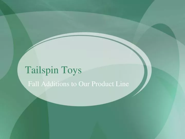 tailspin toys