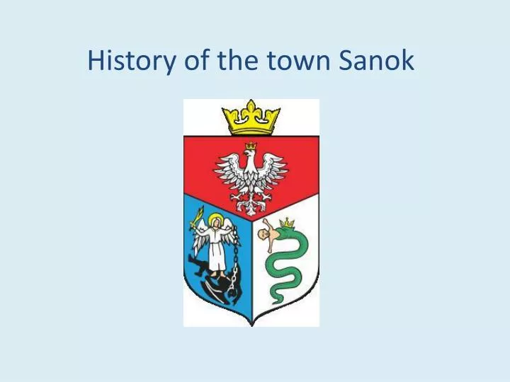 history of the town sanok