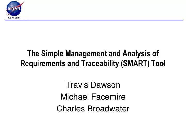 the simple management and analysis of requirements and traceability smart tool