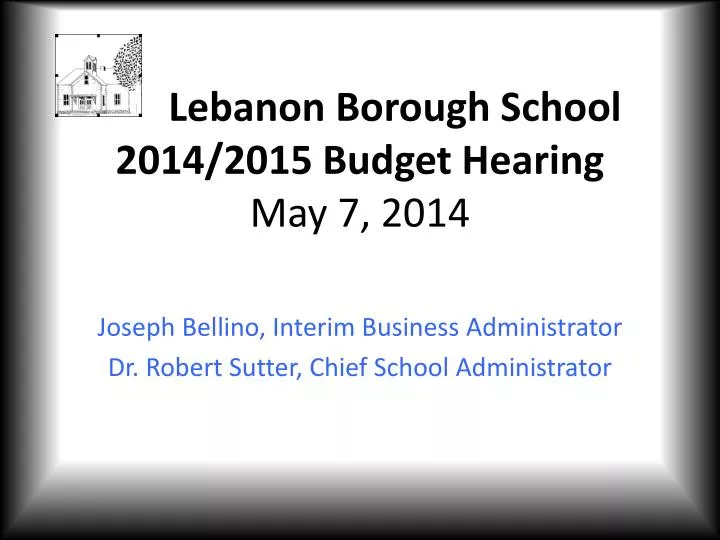 lebanon borough school 2014 2015 budget hearing may 7 2014