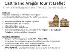 Castile and Aragón Tourist Leaflet