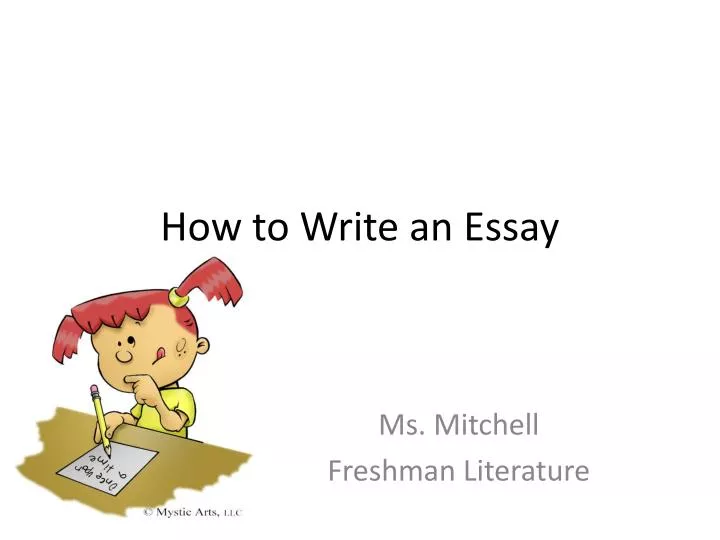 how to write an essay