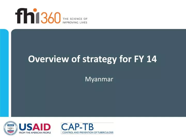 overview of strategy for fy 14
