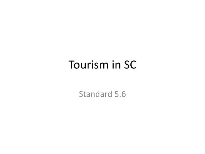 tourism in sc