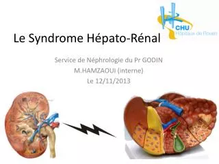 le syndrome h pato r nal