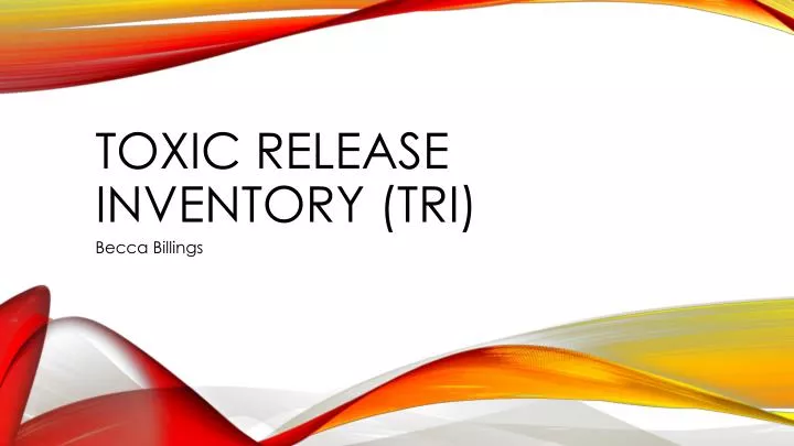 toxic release inventory tri