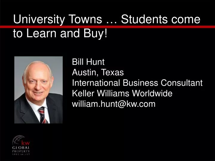 university towns students come to learn and buy