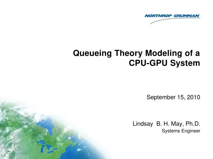 queueing theory modeling of a cpu gpu system