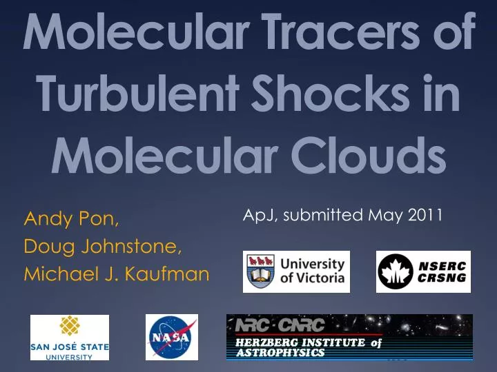 molecular tracers of turbulent shocks in molecular clouds