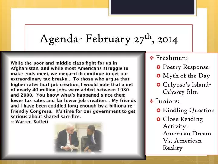 agenda february 27 th 2014