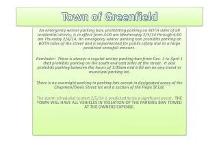 Town of Greenfield