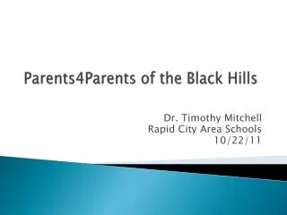 Parents4Parents of the Black Hills