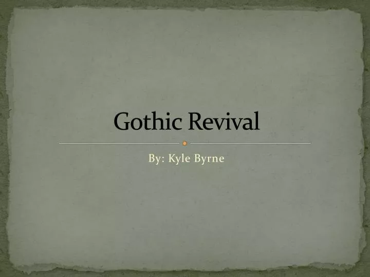 gothic revival