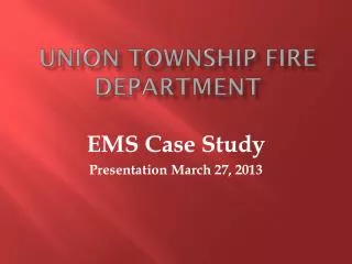 Union Township Fire Department