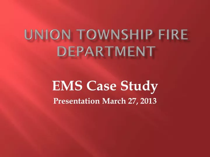 union township fire department
