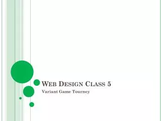 Web Design Class 5