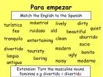 Para empezar - slide 1