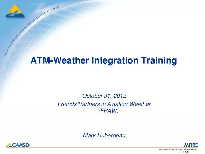 atm weather integration training