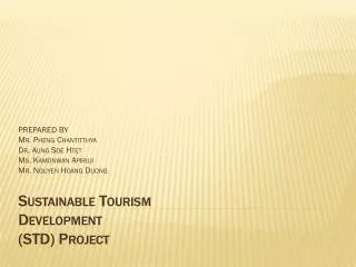 Sustainable Tourism Development (STD ) Project