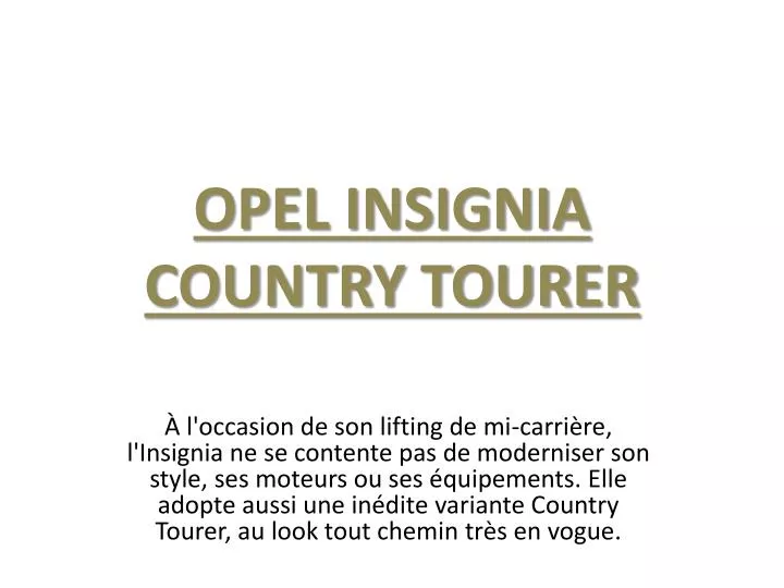 opel insignia country tourer