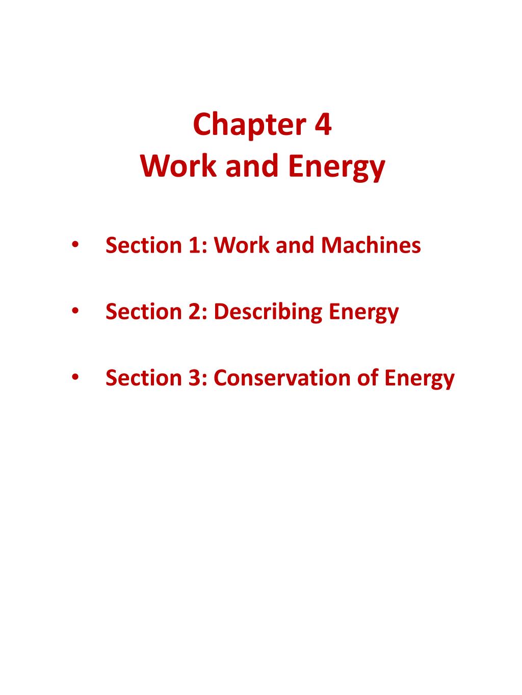 PPT - Chapter 4 Work and Energy PowerPoint Presentation, free download ...