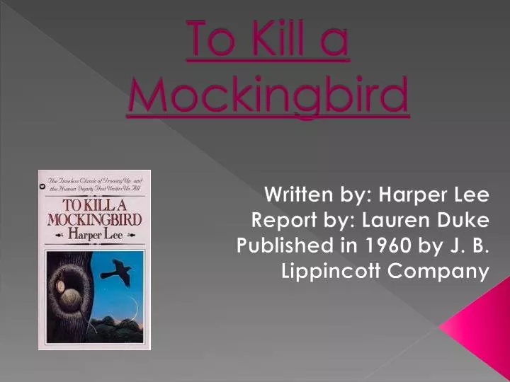 to kill a mockingbird