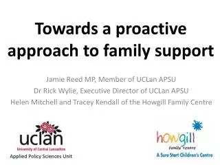 Towards a proactive approach to family support