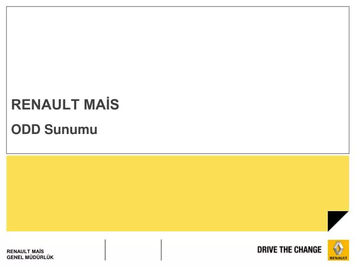 renault ma s odd sunumu