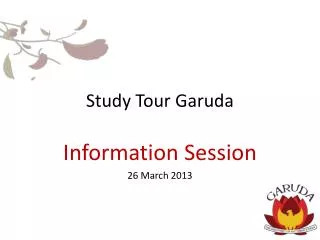 Study Tour Garuda