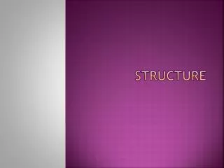 structure