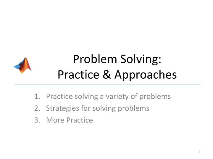problem solving practice approaches