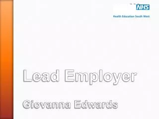 Lead Employer Giovanna Edwards