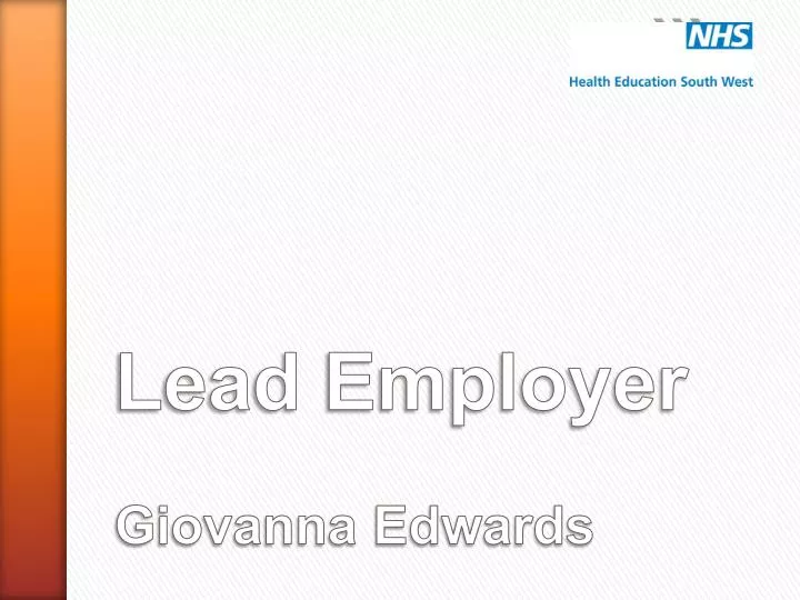 lead employer giovanna edwards