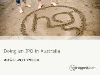 Doing an IPO in Australia