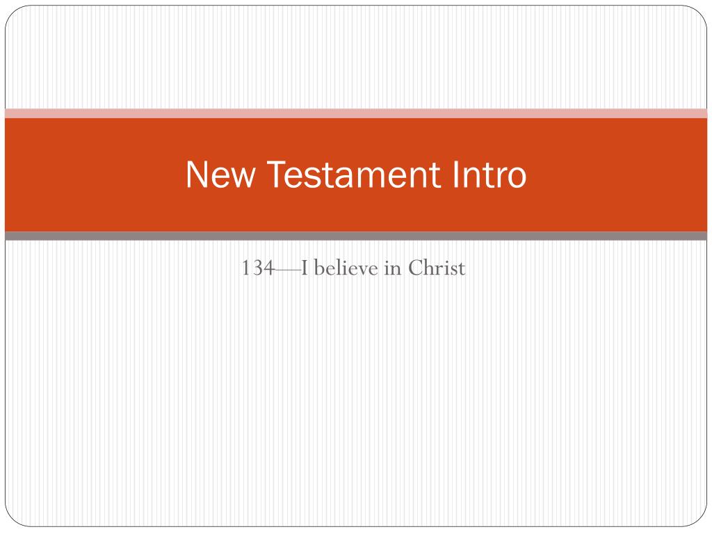 PPT - New Testament Intro PowerPoint Presentation, free download - ID ...
