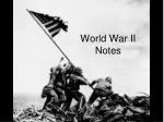 World War II Notes - slide 1