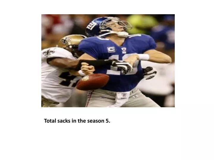 total sacks in the season 5