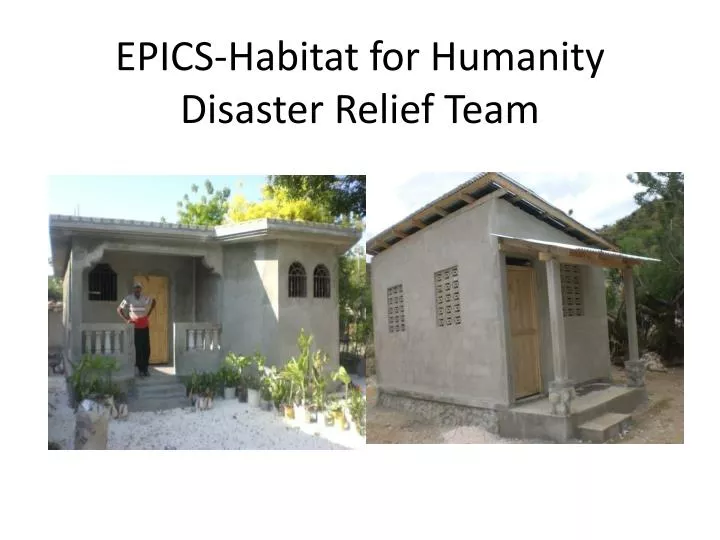 epics habitat for humanity disaster relief team