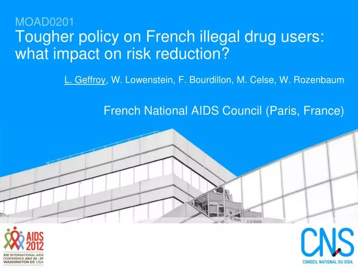 moad0201 tougher policy on french illegal drug users what impact on risk reduction