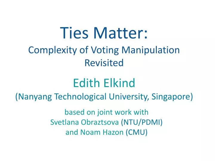 ties matter complexity of voting manipulation revisited
