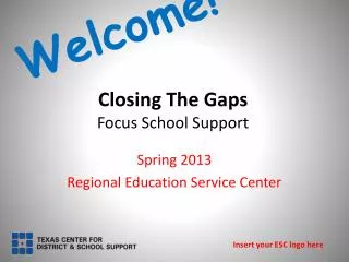 Closing The Gaps Focus School Support