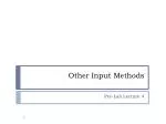 Other Input Methods - slide 1