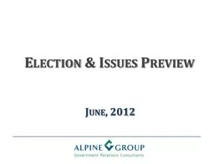 Election &amp; Issues Preview