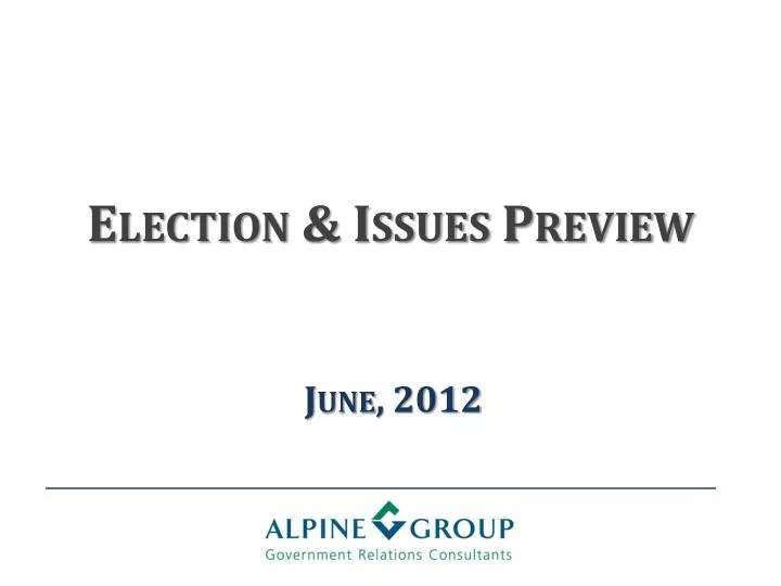 election issues preview